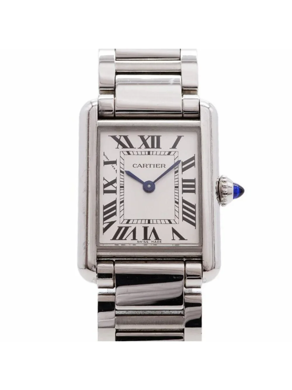 Cartier Tank Must SM Wsta Silver Dial Watch